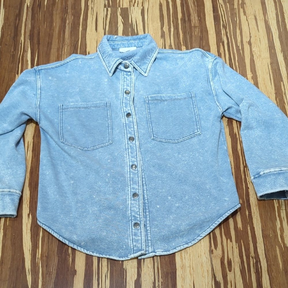 Hippie Rose Light Blue Soft Snap Shirt